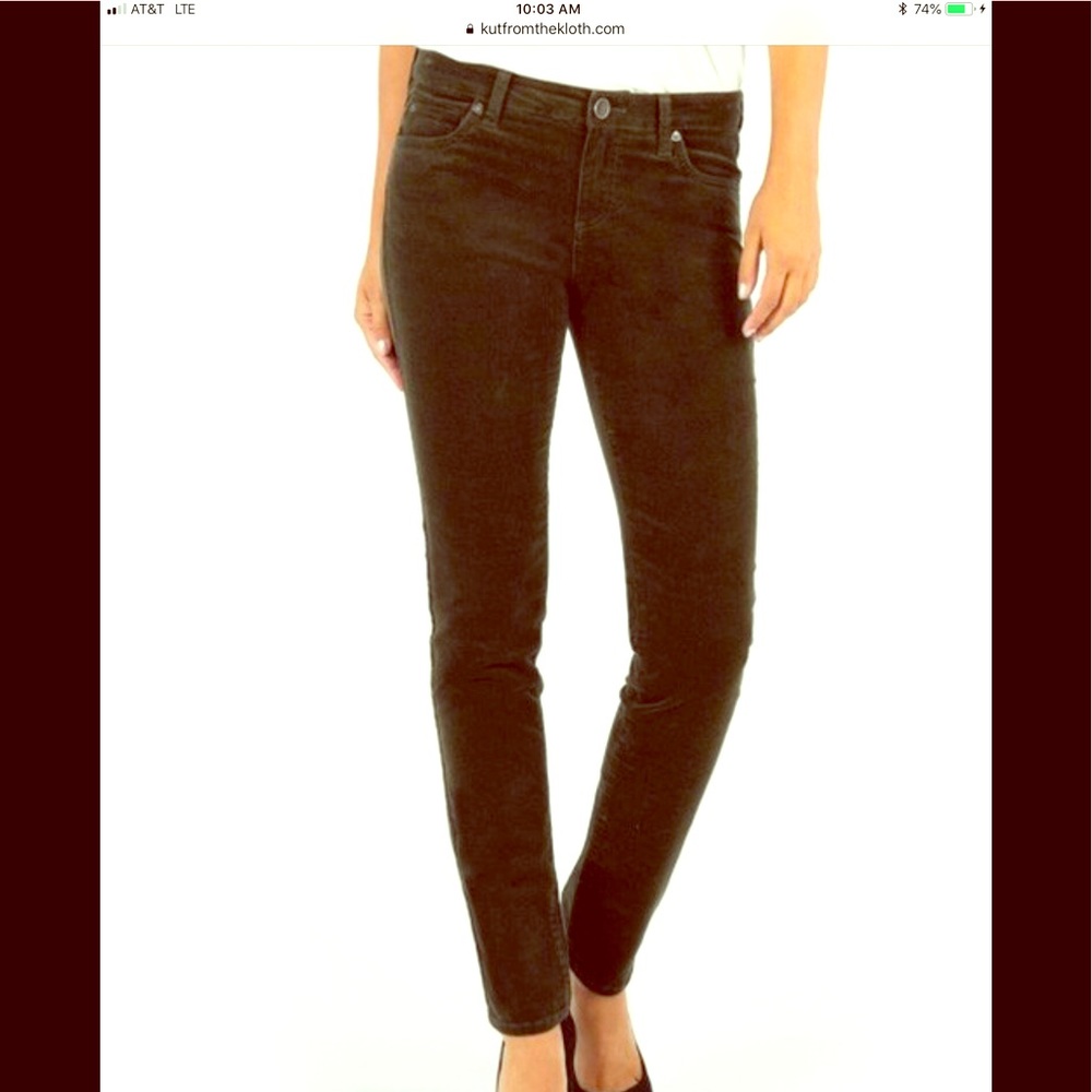 Curduroy jeans - olive